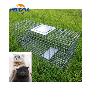 Humane Feral Cat Trap Live Catch Snare Trap Animal Cage for Wild Animals