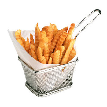 stainless steel wire mesh kitchen cooking french fries deep frying basket