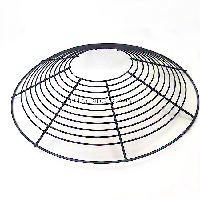 Metal Ventilation Fan Parts Exhaust Condenser Industrial Axial Cooling Wire Mesh Fan Cover Net Finger Grill 16 inch Fan Guard