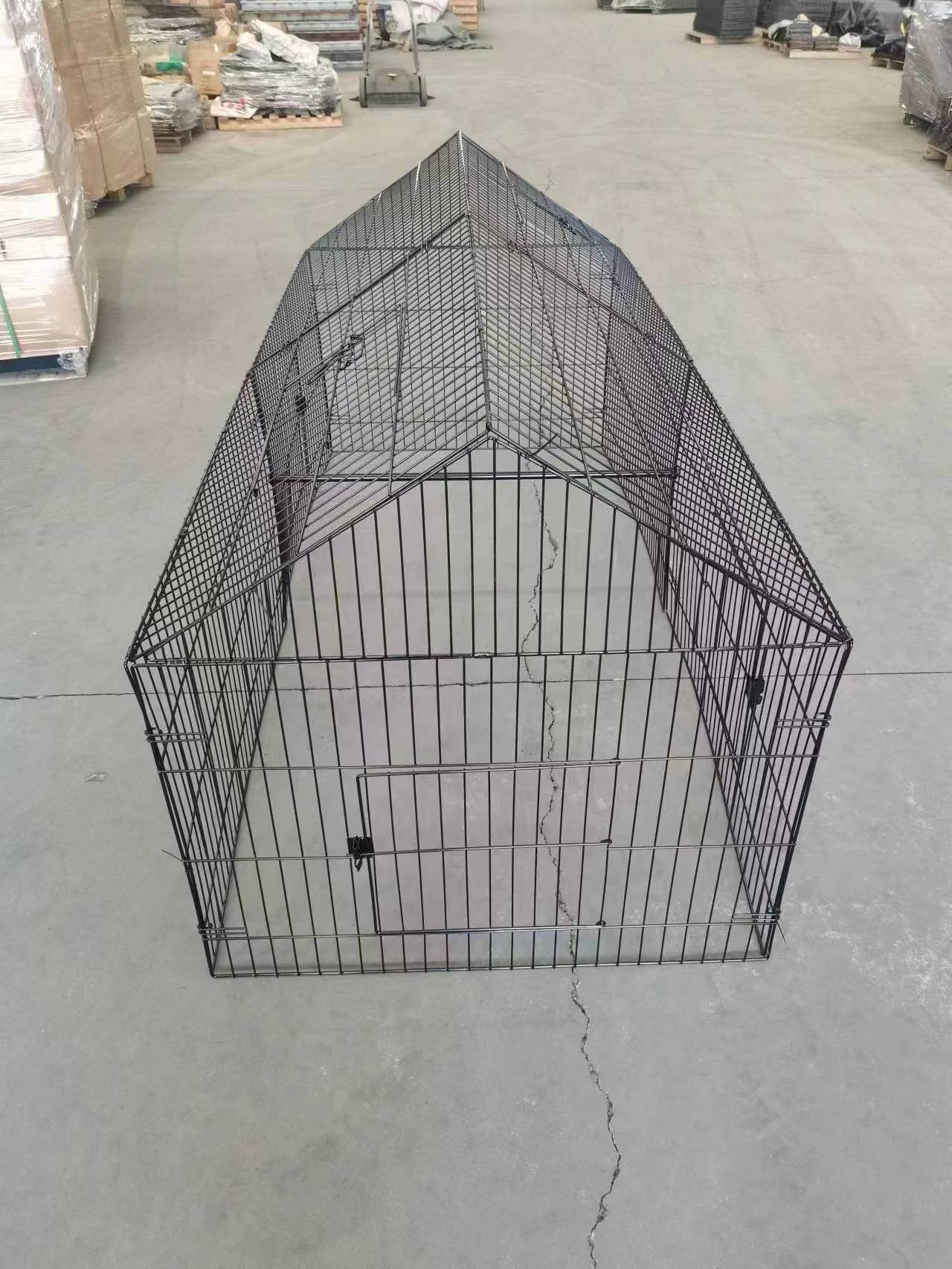 Custom cheap game fowl rooster show cages foldable chicken cage metal poultry cage