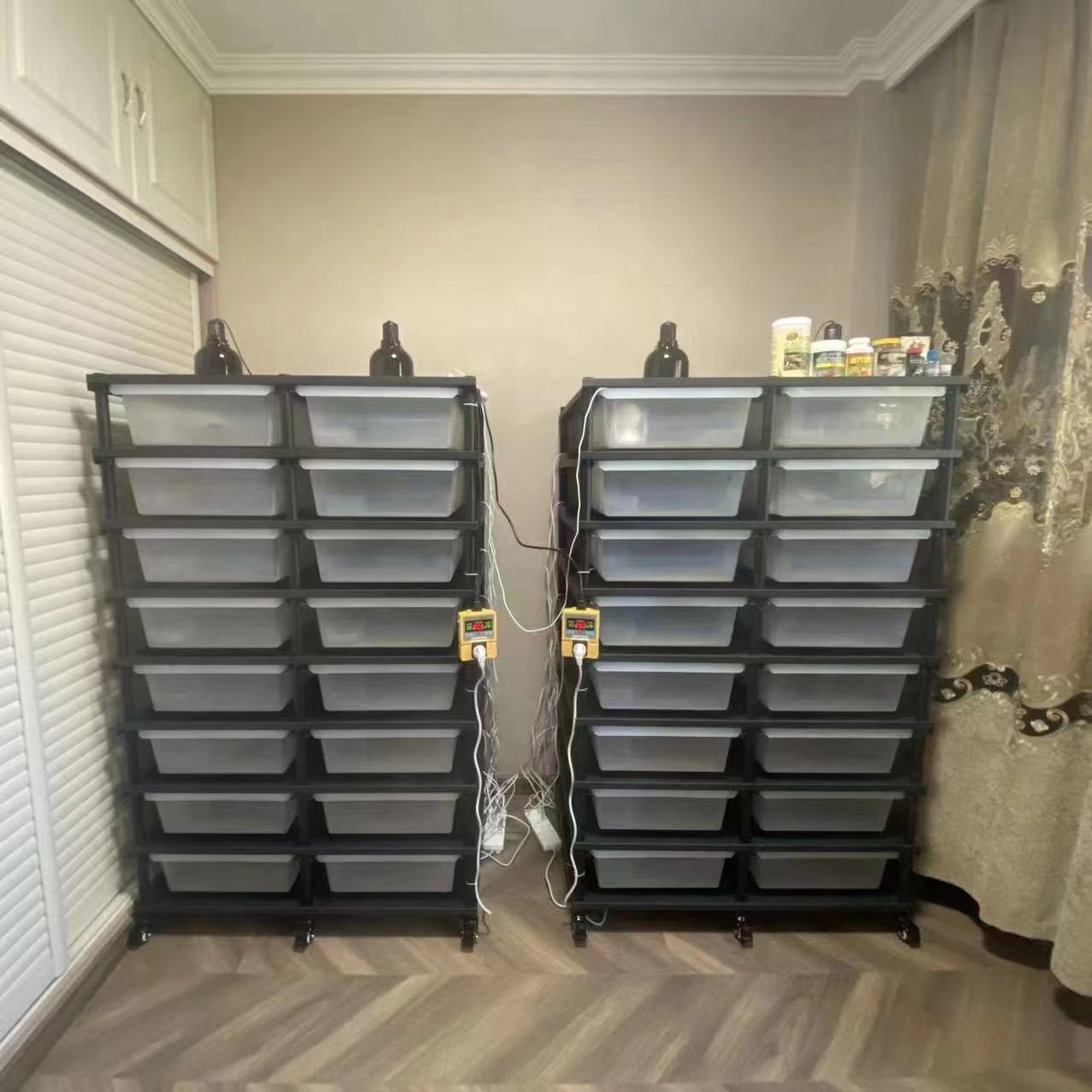 Reptile Rack System Metal Reptile Rack for Snake Tub PVC Reptile Rack