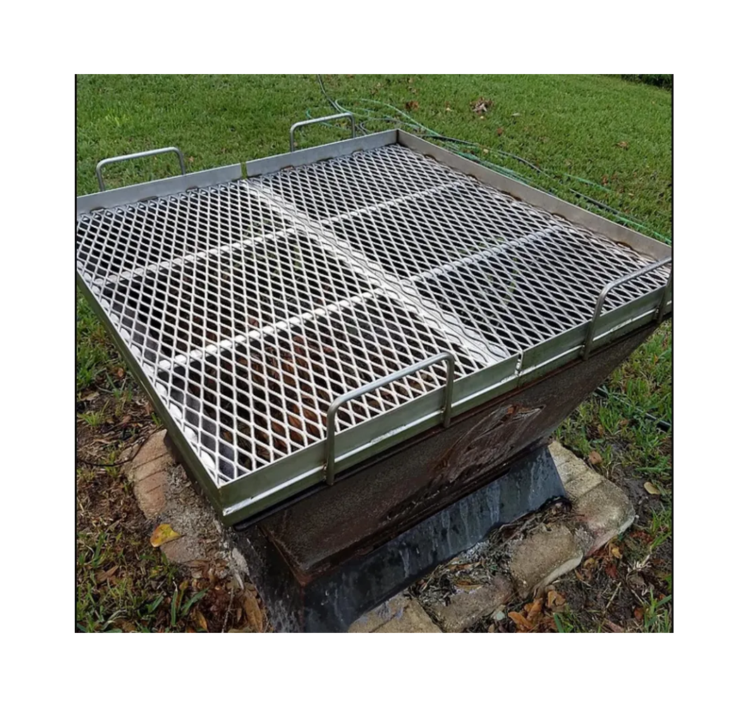 Heavy Duty Stainless Steel Cooking Grate Fire Pit Grill Wire Shelf Smoker Rack Expanded Metal BBQ Mesh