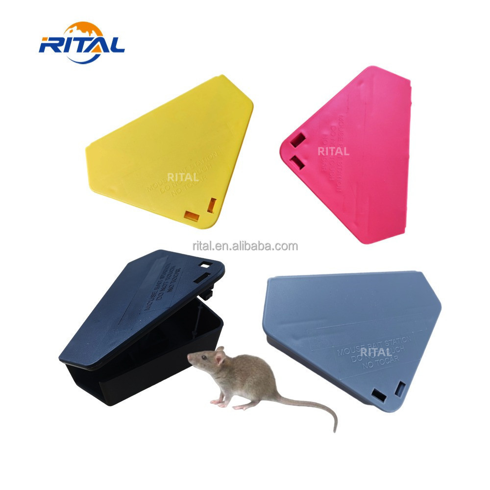 Interior rat bait station Chroma Plastic rodent mouse bait station for rodent bait secure