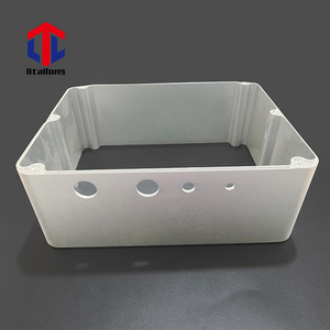 Custom Cnc Machining Aluminum Enclosure For Electronics Parts Sand Blasting Silver Anodizing Shell