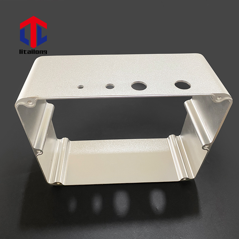 Custom Cnc Machining Aluminum Enclosure For Electronics Parts Sand Blasting Silver Anodizing Shell