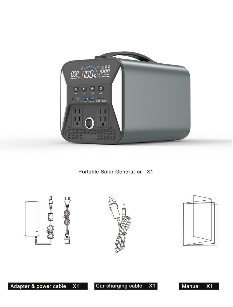 UA1101 solar generator with panel completed set solar generator for home  use