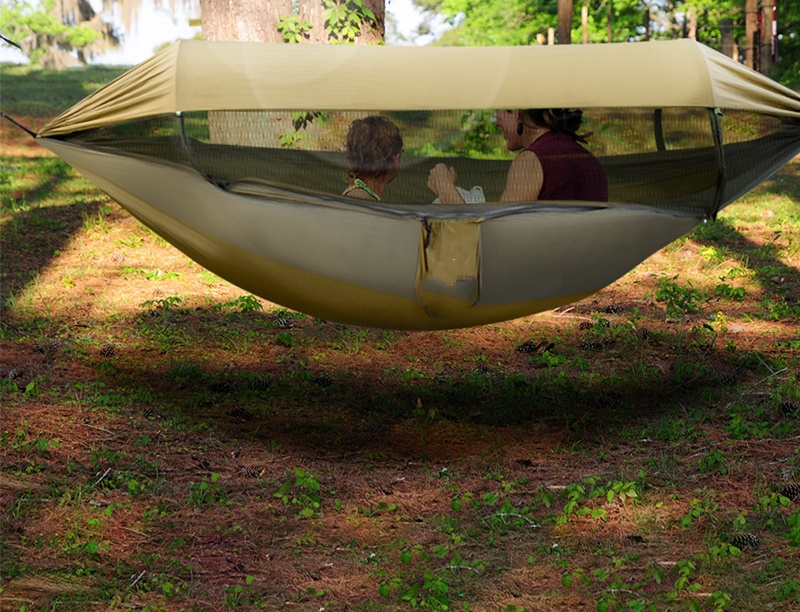 Camping Mosquito Proof Mosquito Net Hammock Waterproof Nylon Hammock For Outdoor