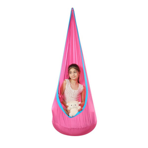 Children's Swing Hammock Courtyard Indoor Anti-Rollover Parachute Cloth Swing With Inflatable Seat Cushion