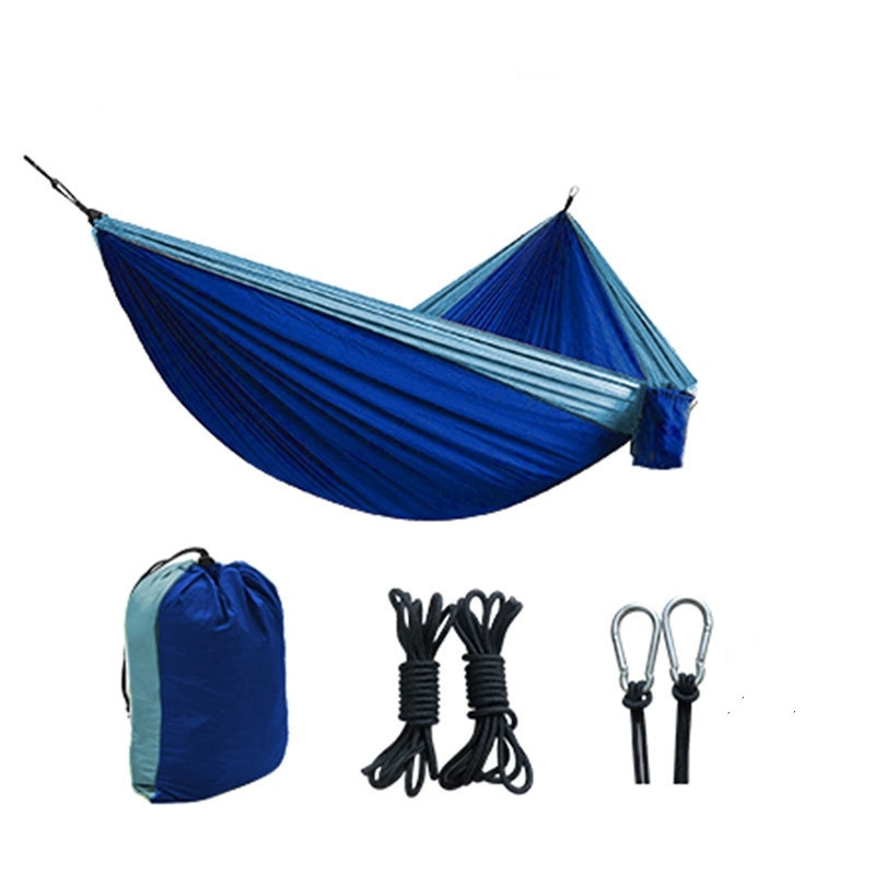 Ultra Light Nylon Hammock Parachute Cloth Color Matching Outdoor Camping Single Double Hammock