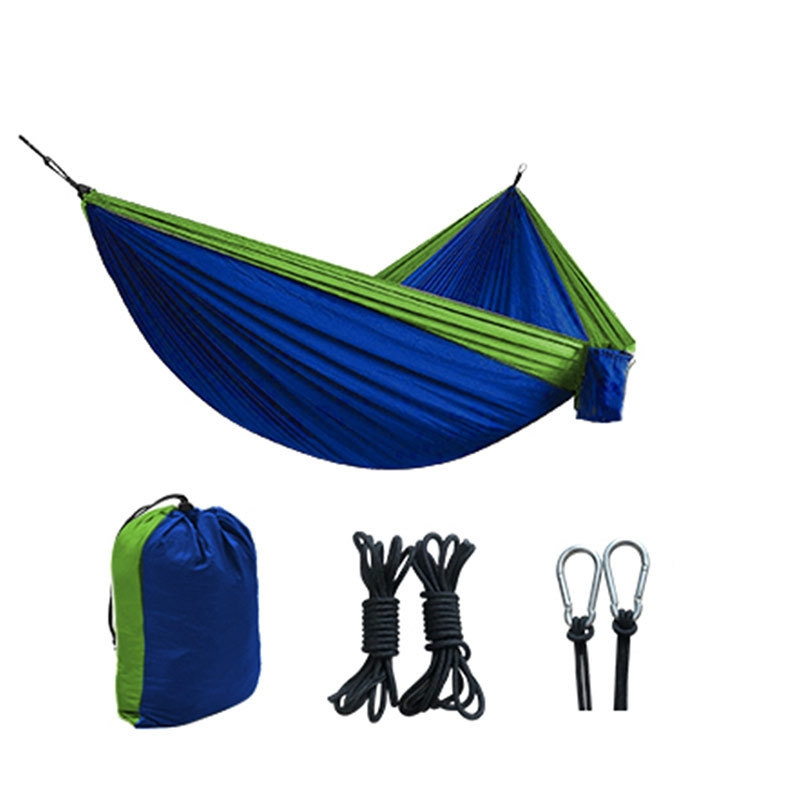 Ultra Light Nylon Hammock Parachute Cloth Color Matching Outdoor Camping Single Double Hammock