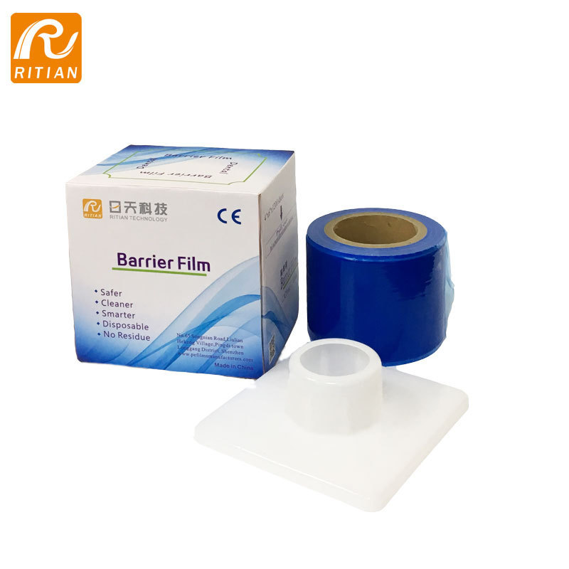 Glass I Medical Dental Barrier Film Blue Dental Film Covers With Customized Dispense Box 1200 Sheets