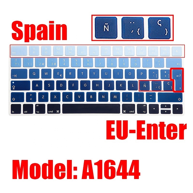 Spain Language Magic Keyboard2 Cover Silicone Protective Film For Apple Magic Keyboard A1644 MQ5L2CH/A EU IMAC Keyboard Case