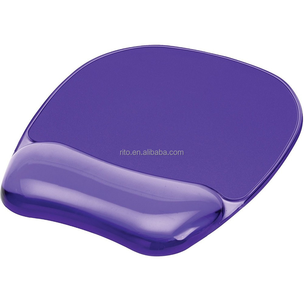 Purple Silicone gel custom pad mouse kit keyboard mouse pad with wrist support