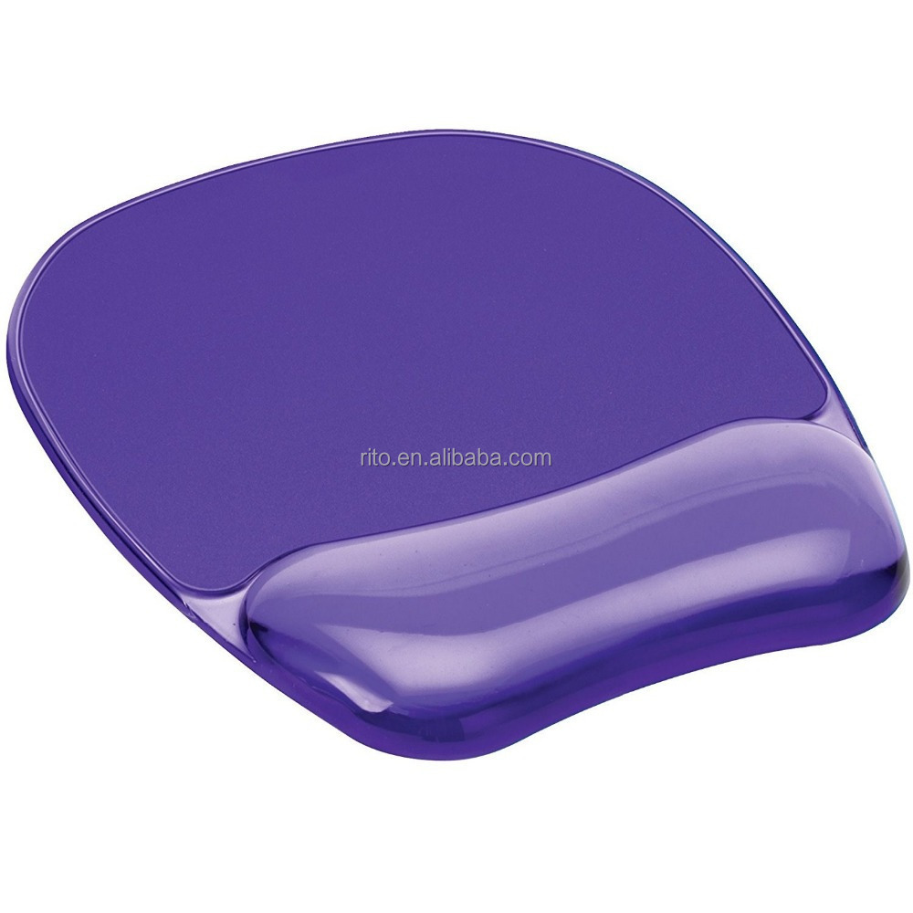 Purple Silicone gel custom pad mouse kit keyboard mouse pad with wrist support