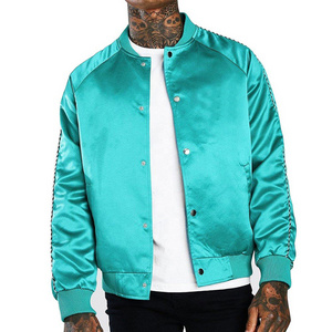 Latest Design Satin Bomber Jacket Wholesale Manufacturer & Exporters of Baseball Letterman Varsity Satin Jackets