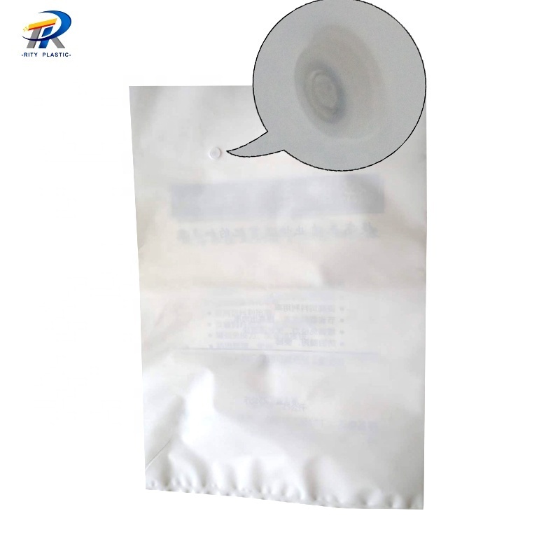 Custom Printed Plastic Packaging Animals Feed LDPE Plastic BagS With Air Valve