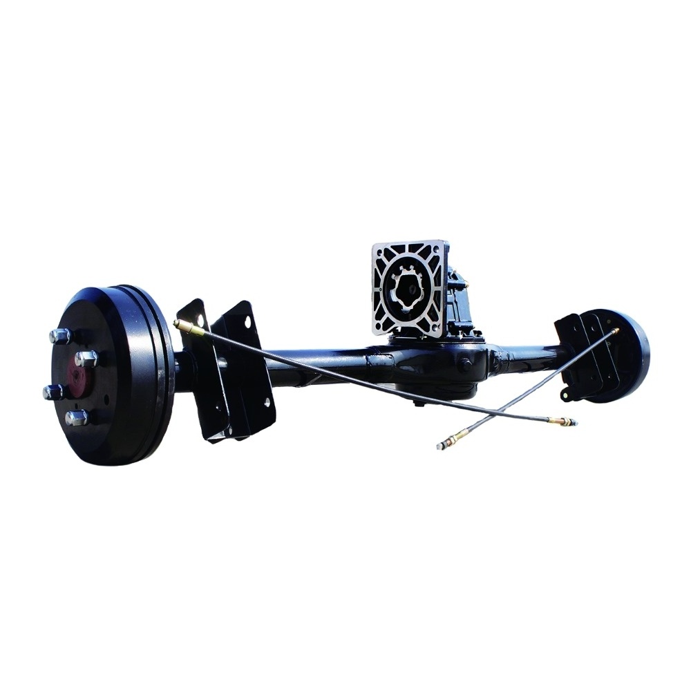 Tricycle small four wheeler differential rear axle with shift disc brake