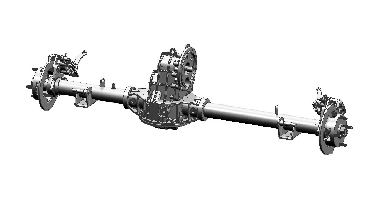 Tricycle Rear Differential Axle With Brushless Motor Differential