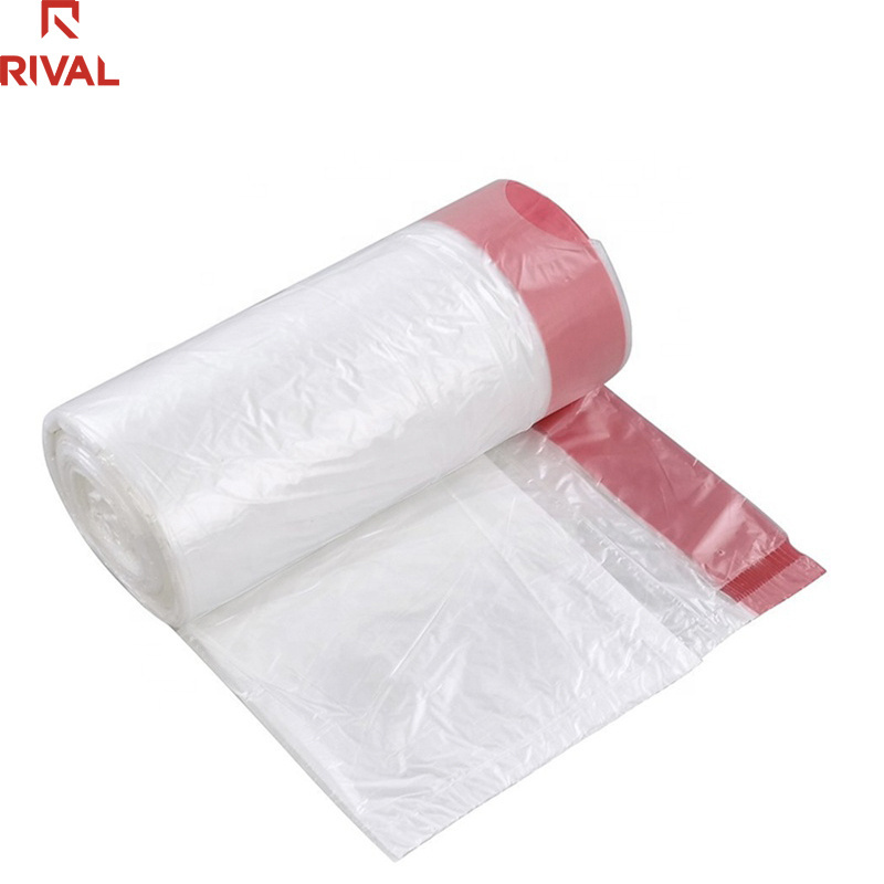 Biodegradable Tall Kitchen Scented Drawstring Trash Bags LDPE 13 Gallon White Garbage Bag