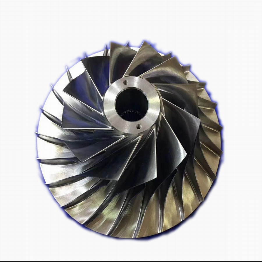 Rapid Prototype 5 Axis precision CNC Machining Aluminum/steel turbocharger impeller booster impeller