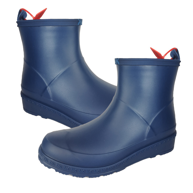 custom color rain boots women waterproof PVC shoes ladies blue plastic boots for rain