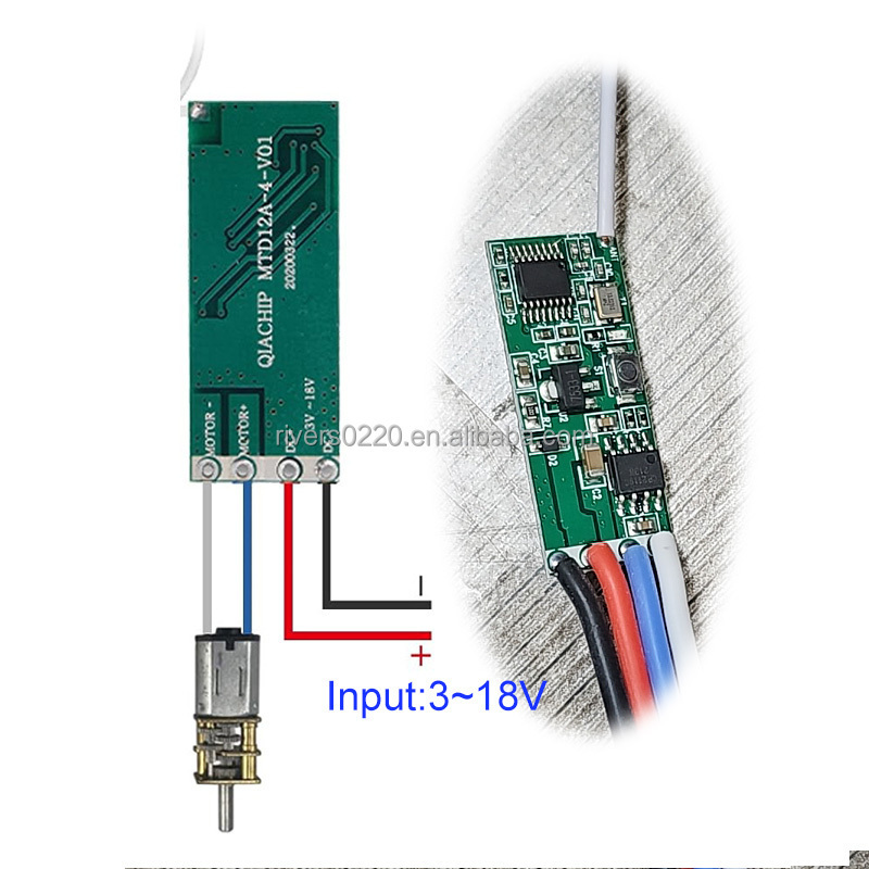 12V DC Motor Drive Forwards and Reverse Controller Module Switch DC 3V~18V 433MHz RF Wireless Remote Electric Motor Controller