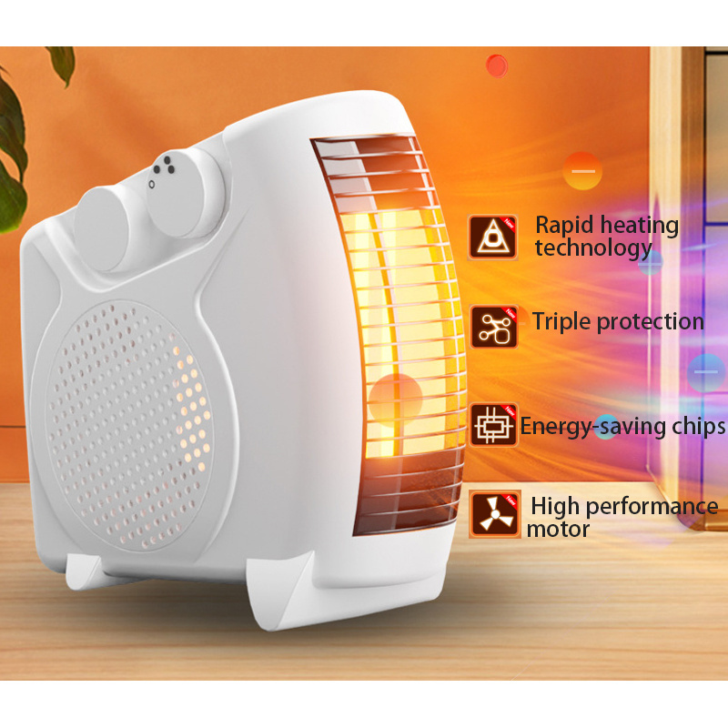 Mini Portable Heating Fan Heater Home for Winter Electric Desktop Oem Heating Wire Home Living Room Bedroom Space Ac Fan Heater