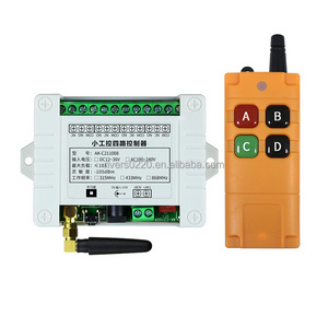 DC 12V 24V 36V 4CH RF Industrial Wireless Remote Control Switch 4 Channel Receiver With Long Distance Remote Controller