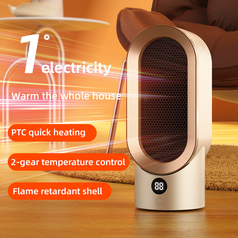 New winter electric heater fan PTC 800W intelligent constant temperature heater for bedroom living room