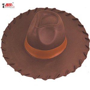 China Wholesaler Customized EVA Cowboy Brown soft Foam Hat Male and Female Cosplay Fun Party Party Favor Cowboy Hats