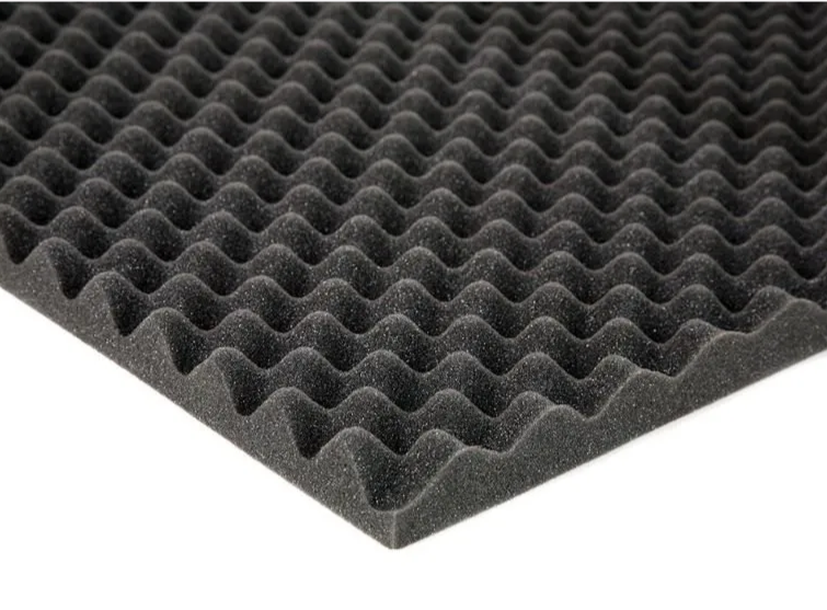 High Density Wedge Type Shaped Sound Proofing Acoustic Construction Sponge Soundproofing Wall Panels Tiles Noise Cancelling Foam