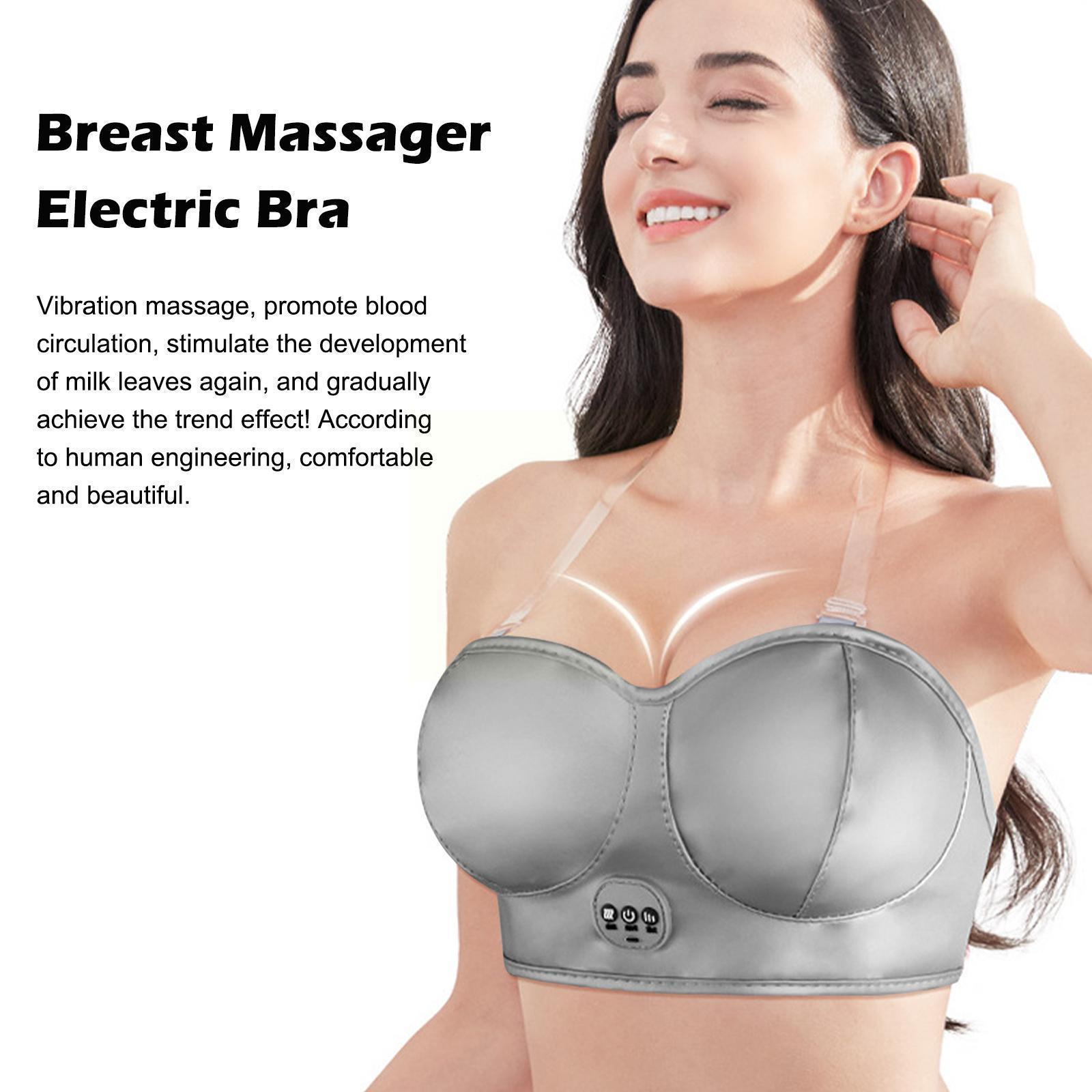 Home Wireless Chest Breast Vibrator Massage Machine Usb Electric Growth Nursing Instrument Bra Enlargement Breast Massager