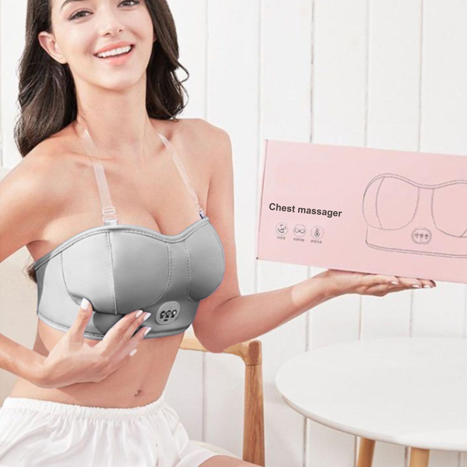 Home Wireless Chest Breast Vibrator Massage Machine Usb Electric Growth Nursing Instrument Bra Enlargement Breast Massager