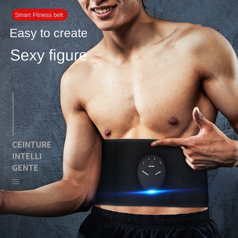 EMS TENS Electromagnetic Pulse Smart Fitness Intelligent Exercise Fat Flip Abdominal Electric Slimming Massage Belt