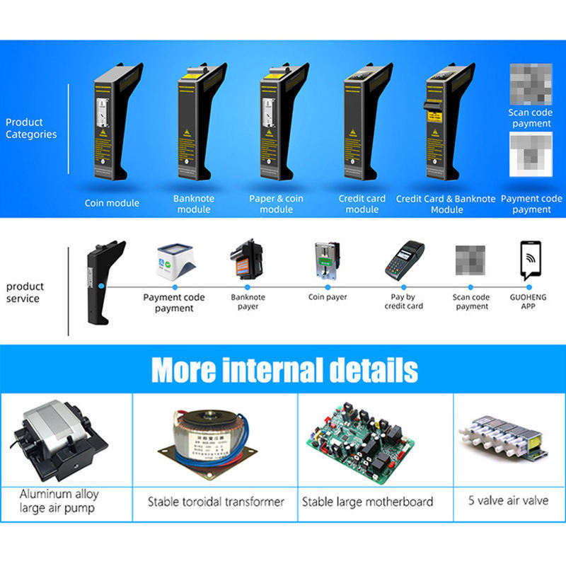 Electric Commercial Use Coin Bill Credit Card Operated Vending Massage Chair