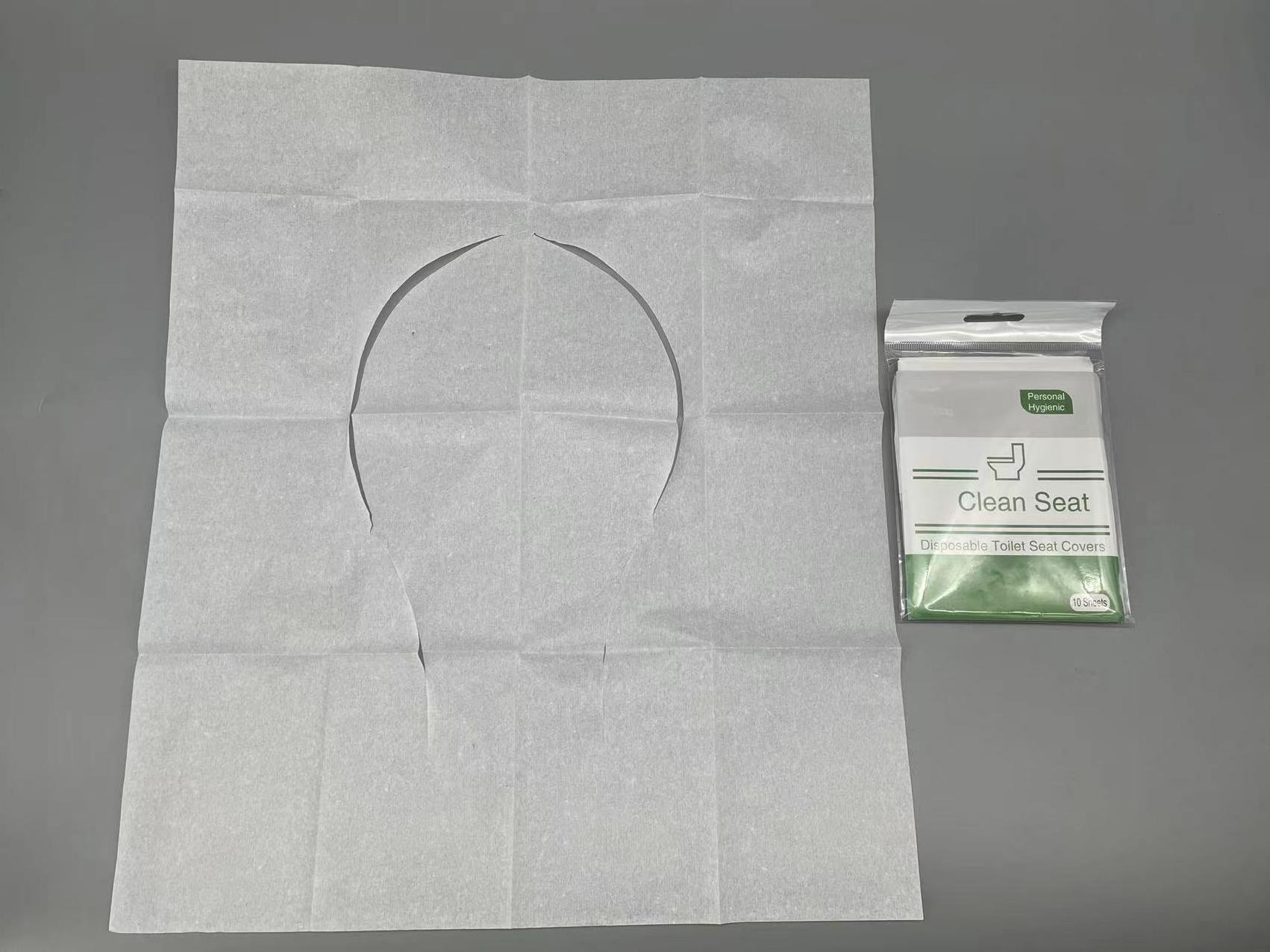 Travel Pack Flushable Paper Disposable Toilet Seat Covers