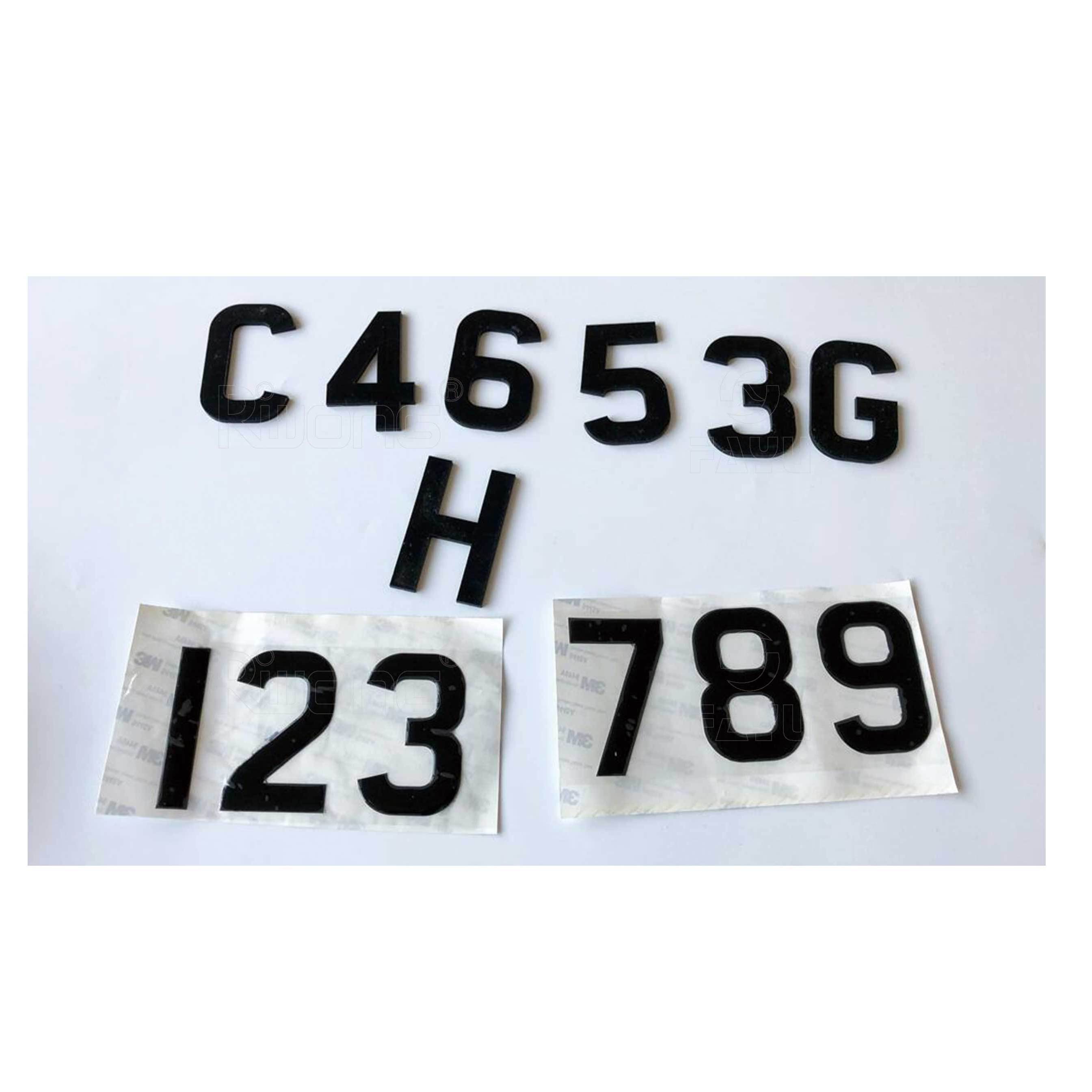 3d gel and 4d numbers acrylic number plate