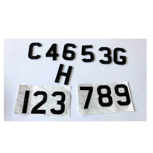 3d gel and 4d numbers acrylic number plate