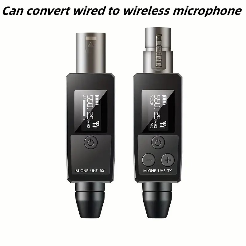 RA80 Professional UHF Wireless XLR transmitter and receiver for dynamic microphone