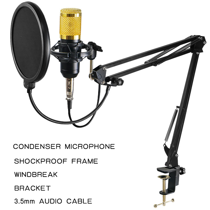 V9 SET Living Usb Condenser Gaming Music Studio Full Set Studio Microphone Recording Professional Microfono Condensador