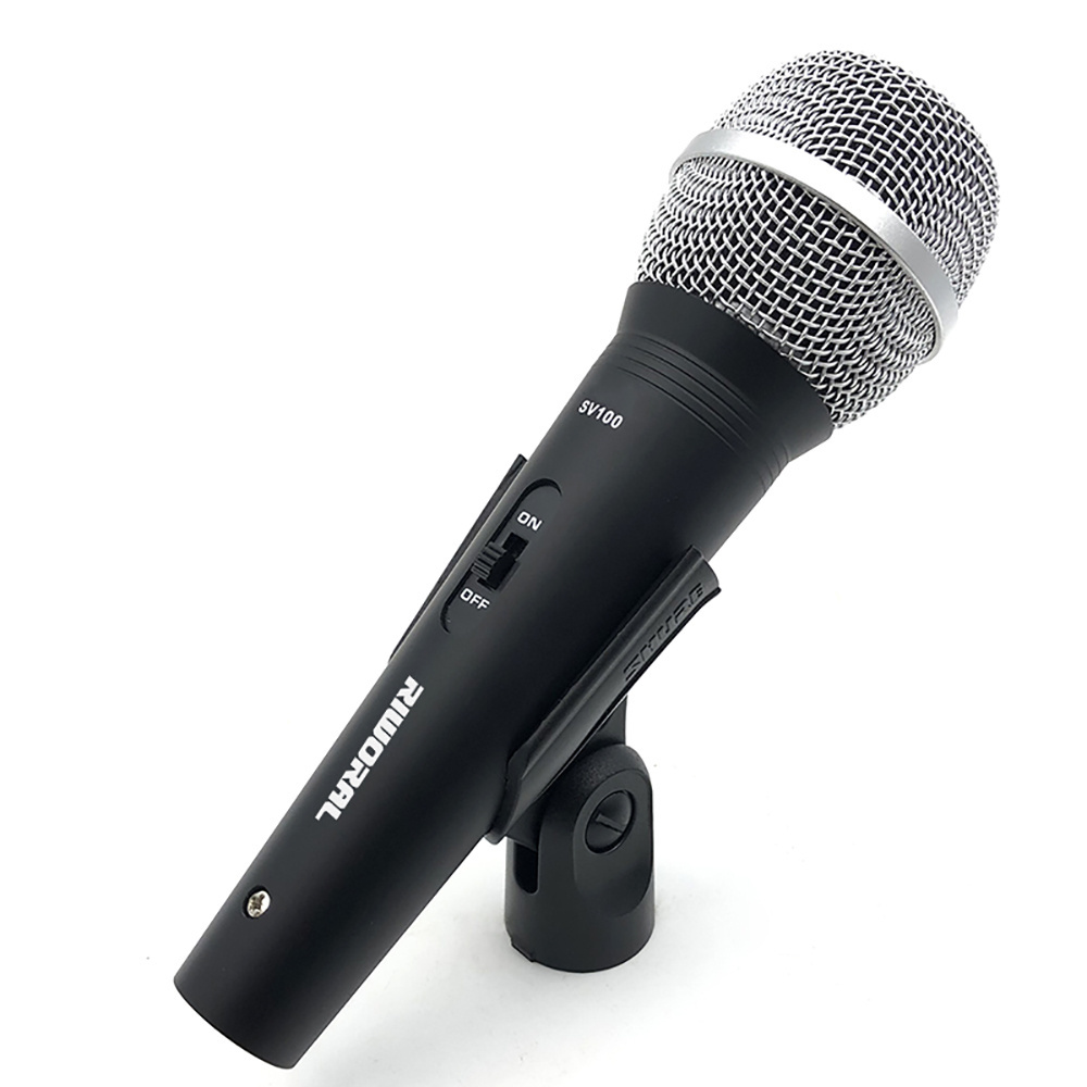 SV100 hot selling professional Supercardioid wired Karaoke singing dynamic microphone