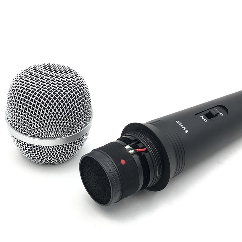 SV100 hot selling professional Supercardioid wired Karaoke singing dynamic microphone