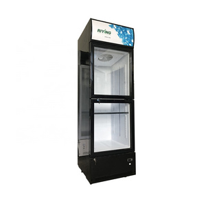 Cold Drink Refrigerator Cola Fridge Glass Door Fridge Display Chiller Pepsi Beer Vertical Refrigerator