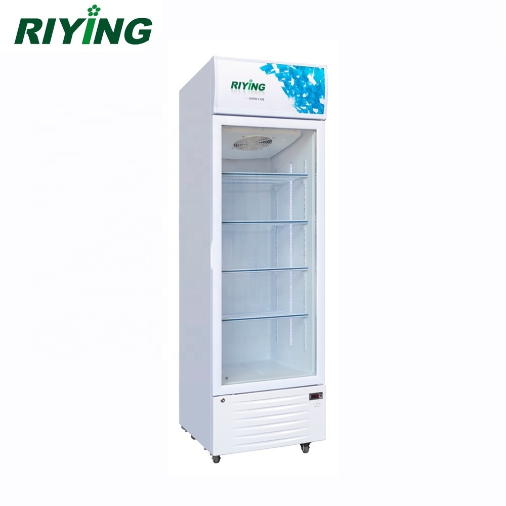 Commercial Retail Vertical Display Freezer Glass Door Upright Freezer Showcase Freezer For Ice Cream in Supermarket