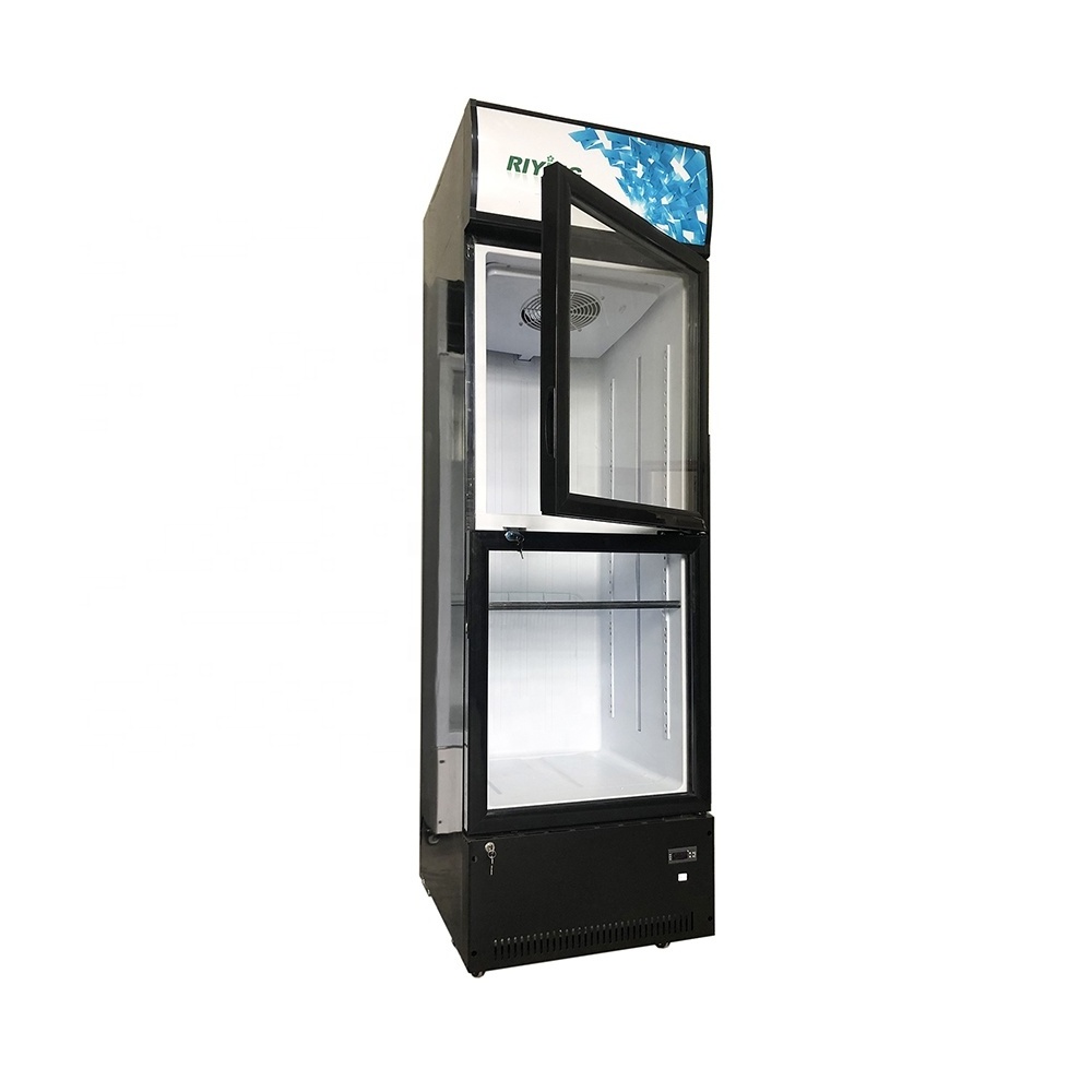 Cold Drink Refrigerator Cola Fridge Glass Door Fridge Display Chiller Pepsi Beer Vertical Refrigerator