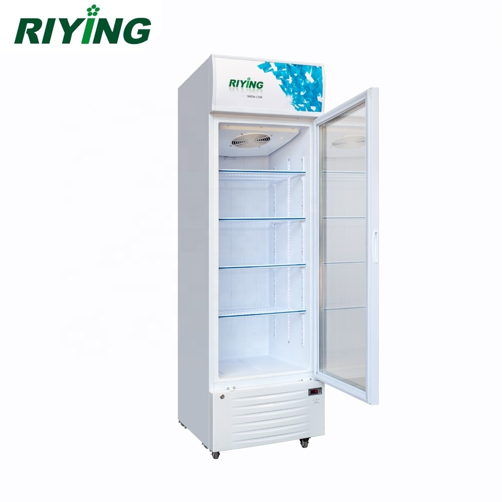 Commercial Retail Vertical Display Freezer Glass Door Upright Freezer Showcase Freezer For Ice Cream in Supermarket