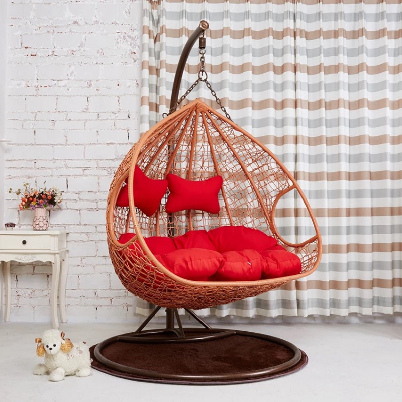 Modern Outdoor Patio Swing Chair two seat patio swing wicker swing chair China factory wholesale Hanging chair hanging basket