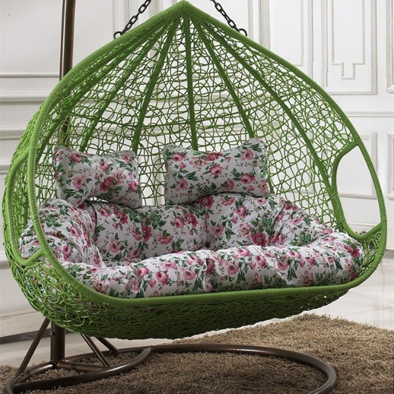 Modern Outdoor Patio Swing Chair two seat patio swing wicker swing chair China factory wholesale Hanging chair hanging basket