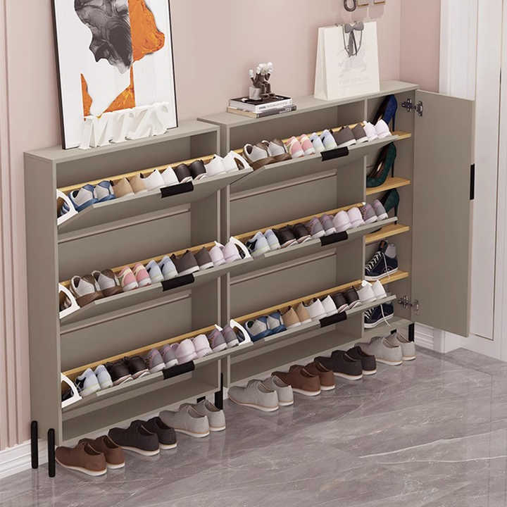 Living room entryway furniture wooden shoe storage cabinet Container shoe rack cabinet organizer shoe Rack