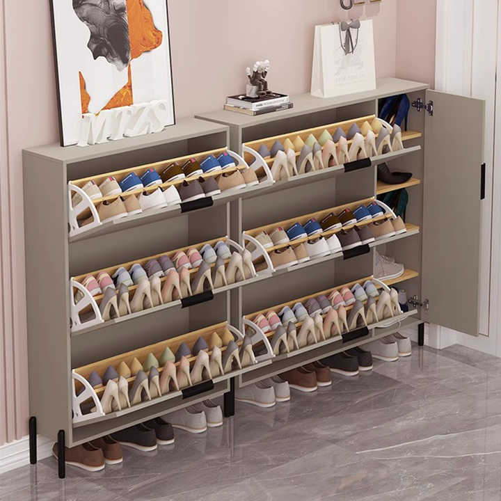 Living room entryway furniture wooden shoe storage cabinet Container shoe rack cabinet organizer shoe Rack